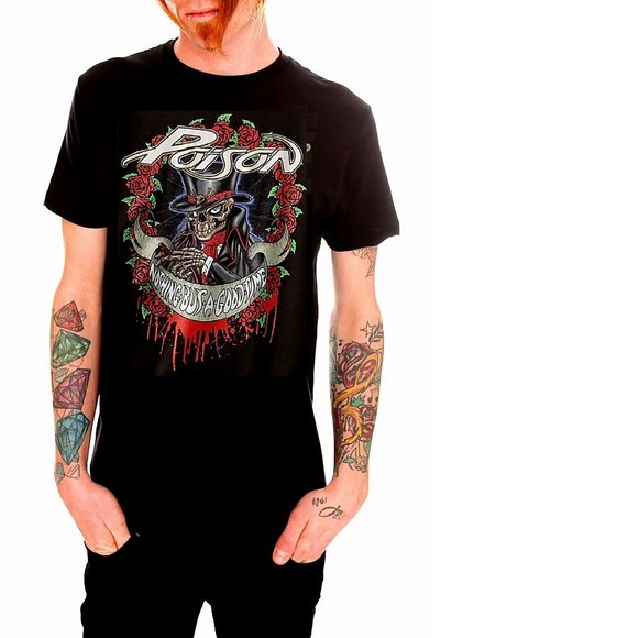 Poison Nothing But A Good Time metal rock Official Official L NWT - Picture 1 of 3